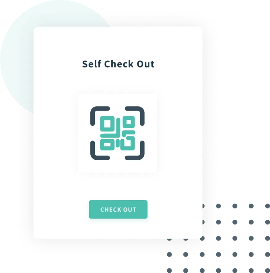 Let visitors easily check out themselves